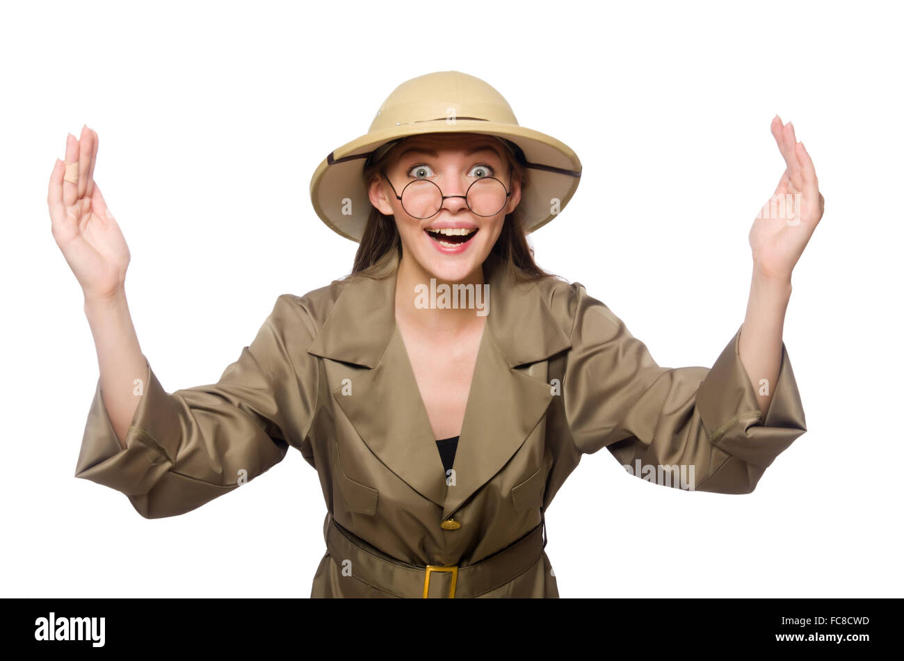 Woman wearing big sun hat hi-res stock photography and images - Alamy