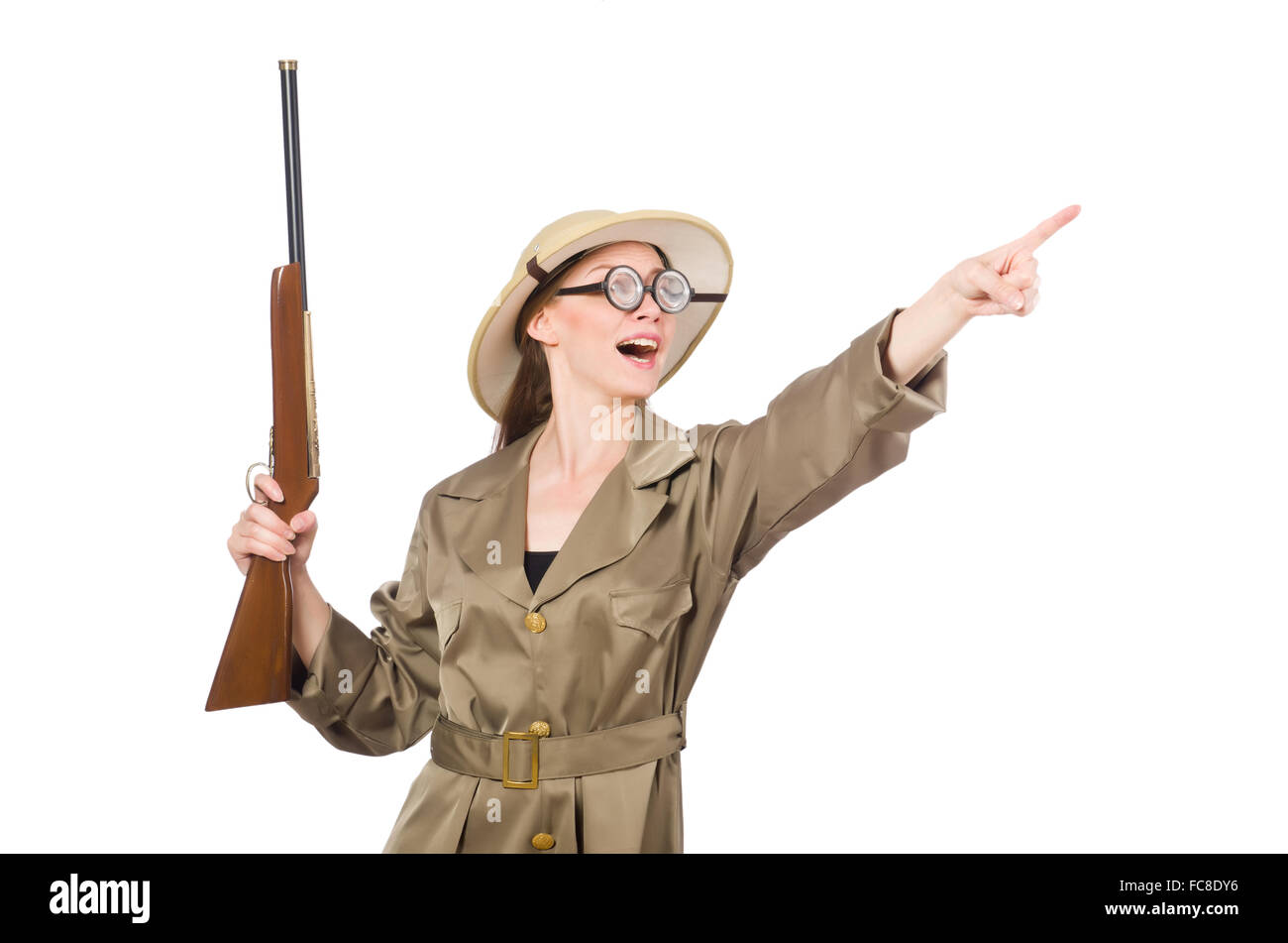 Pith helmet woman hi-res stock photography and images - Alamy