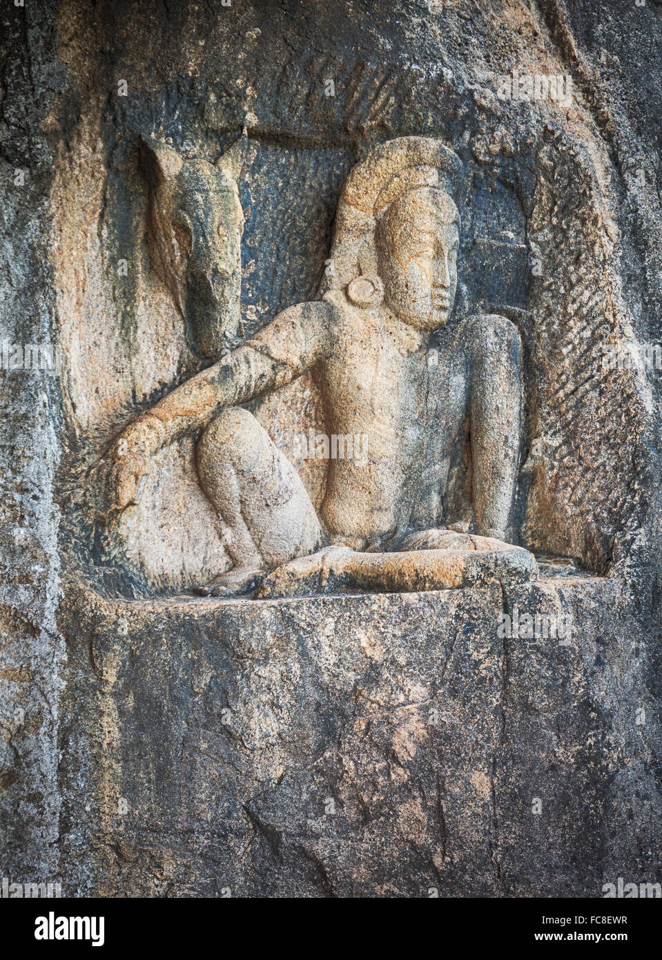 Isurumuniya Viharaya. Carving Stock Photo