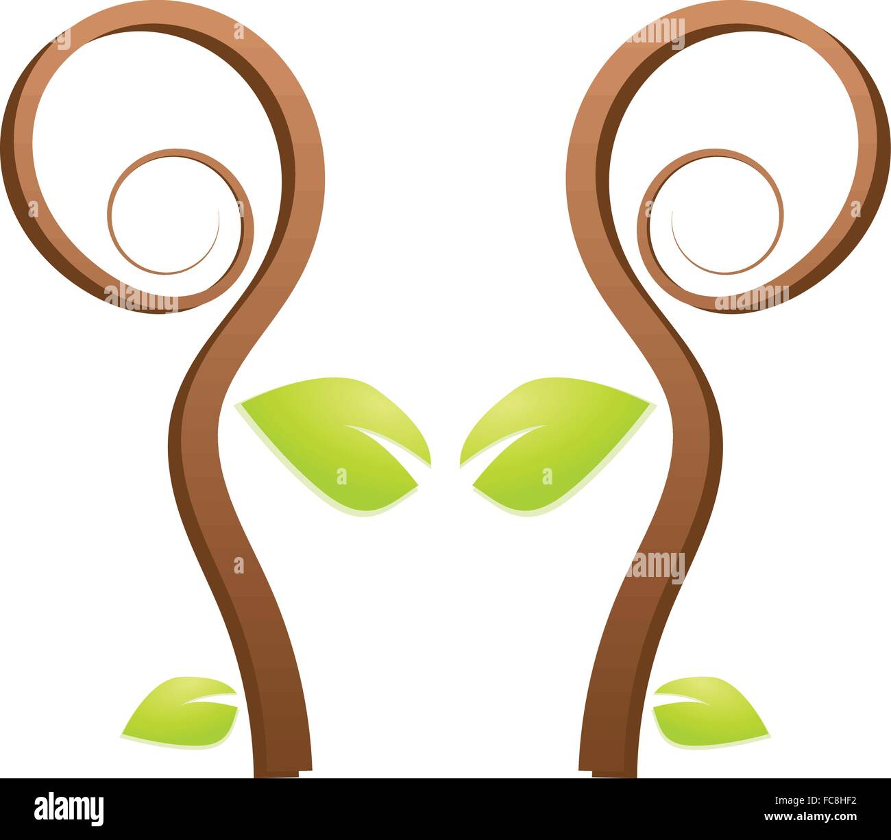 Tree green nature logo vector illustration Stock Vector Image & Art - Alamy