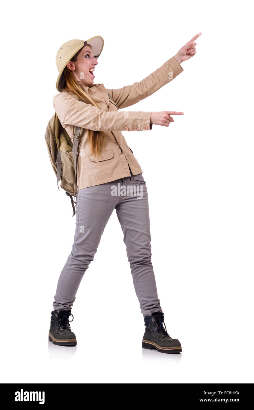 Pith helmet woman hi-res stock photography and images - Alamy