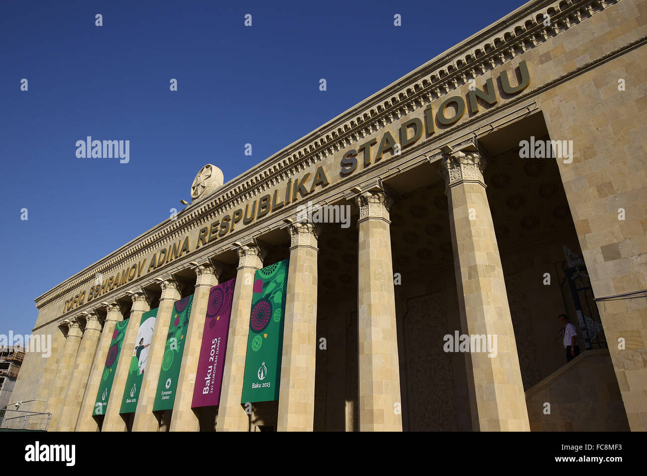 A general view of the Tofiq Bahramov Stadium. Baku2015. 1st European Games. Baku. Azerbaijan. 18/06/2015. Stock Photo
