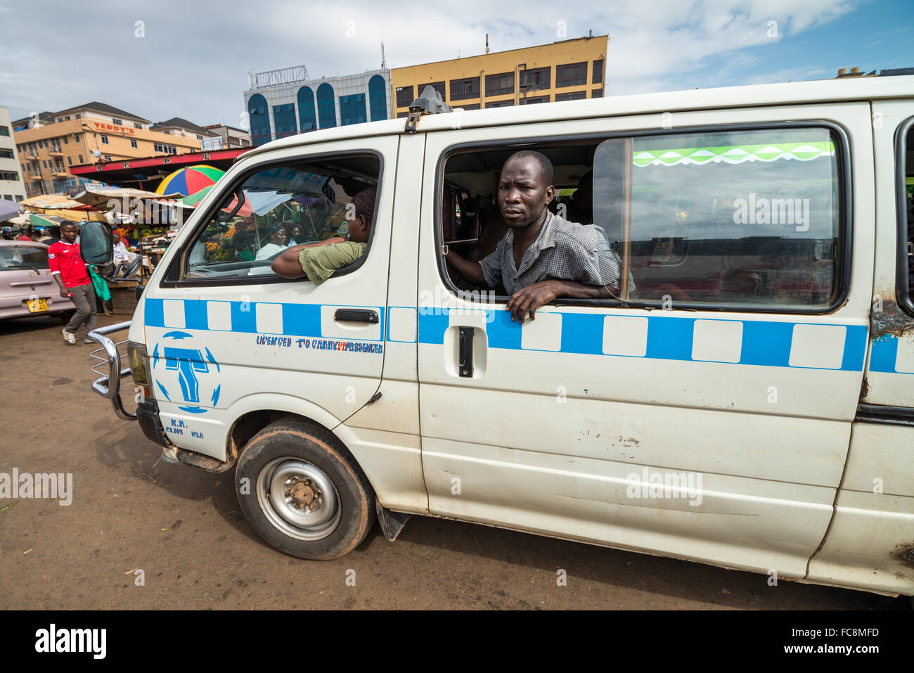 Minibus taxi, Kampala, Uganda, Africa Stock Photo