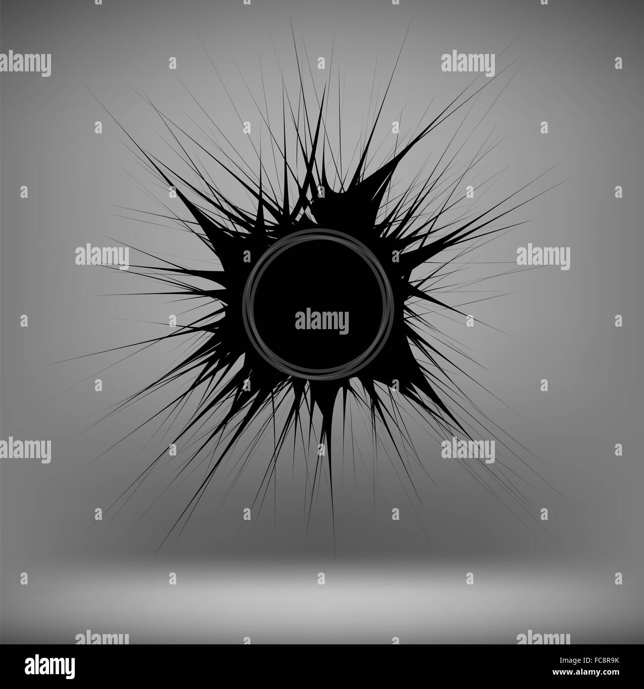 Black Ink Blot Stock Photo Alamy