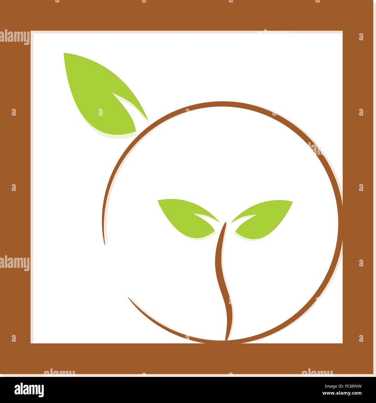 Environment ecology green icon illustration Stock Vector Image & Art ...