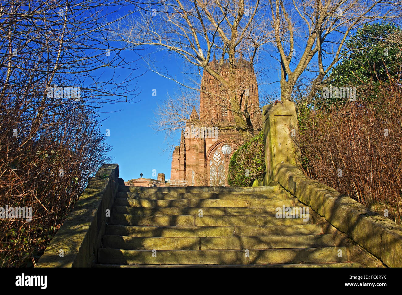 Liverpool Cathedral built on St James's Mount in Liverpool Stock Photo