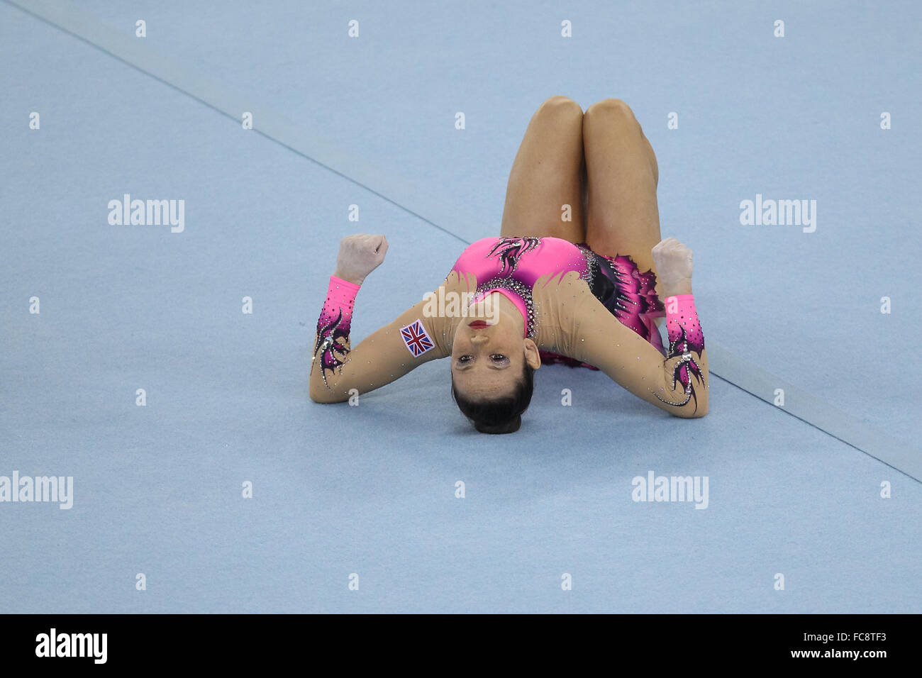 Great Britain. Women's Group All-Around Acrobatic Gymnastics. National Gymnastics Arena. Baku2015. 1st European Games. Baku. Azerbaijan. 19/06/2015. Stock Photo