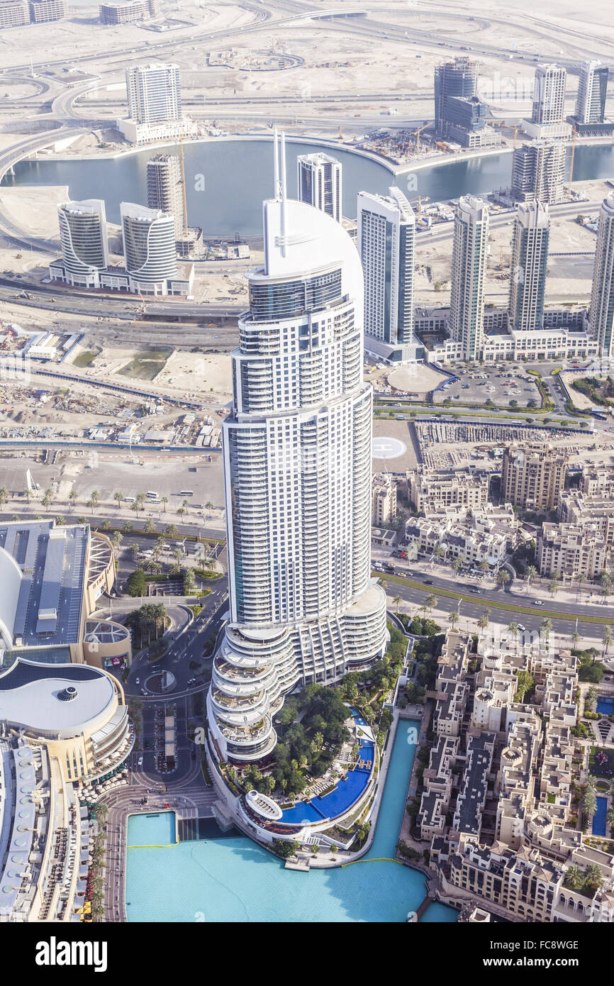 Buildings In The Emirate Of Dubai Stock Photo