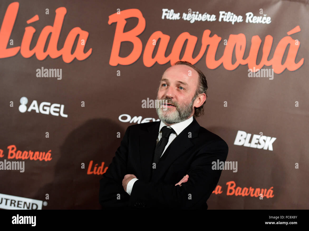 A new Czech film about star actress Lida Baarova, who was mistress of the Nazi Germany Propaganda Minister Joseph Goebbels (pictured Austrian actor Karl Markovics, who personates Goebbles in the movie) before the war, had its official premiere in Prague this evening and it will be presented by cinemas all over the country as of Thursday. The film's English title is The Devil's Mistress. Film director Filip Renc told CTK that the screenplay is not a life story of Baarova as it shows only a part of her life from 1936 to the era after World War Two. Renc, 50, was among the personalities whom Pres Stock Photo