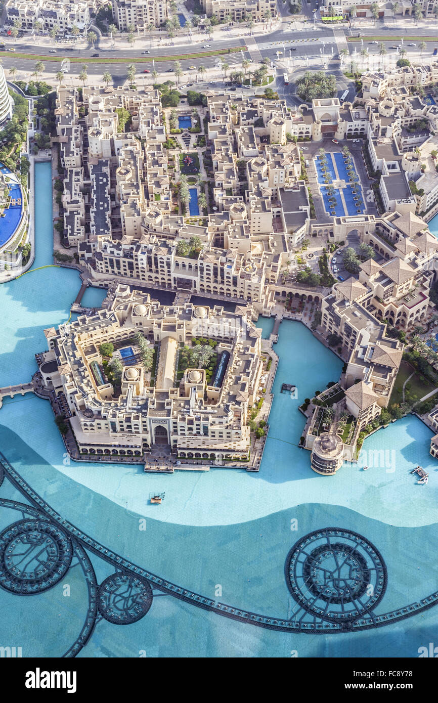 Buildings In The Emirate Of Dubai Stock Photo