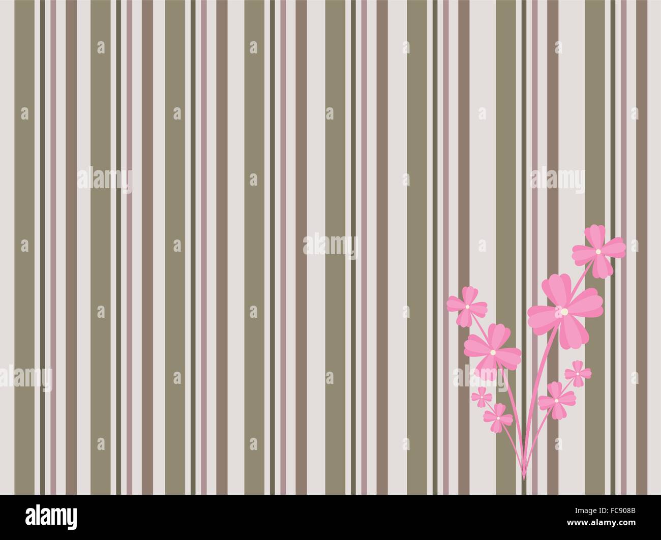 Flower draw and background in peace concept illustration Stock Vector