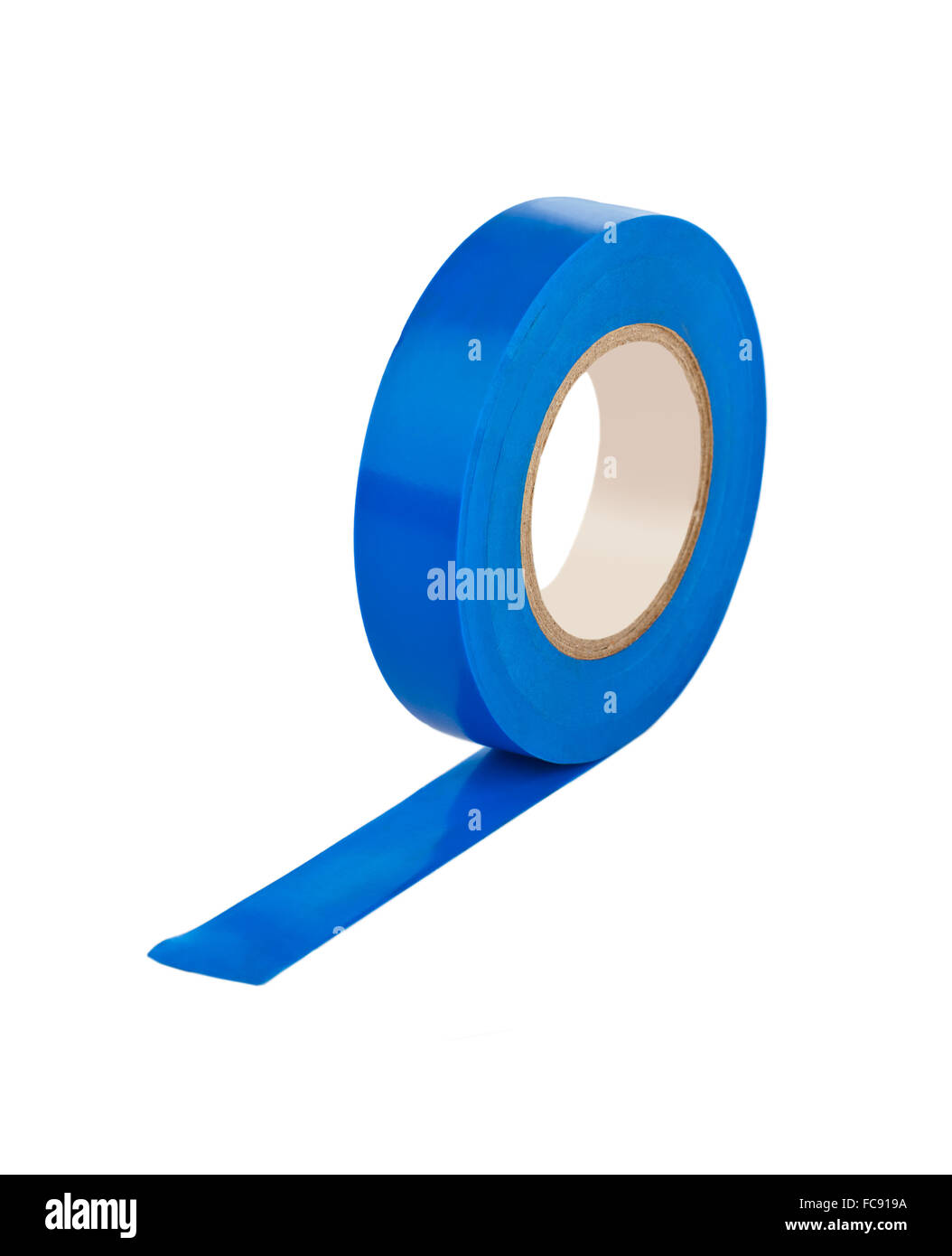 Blue insulating tape Stock Photo