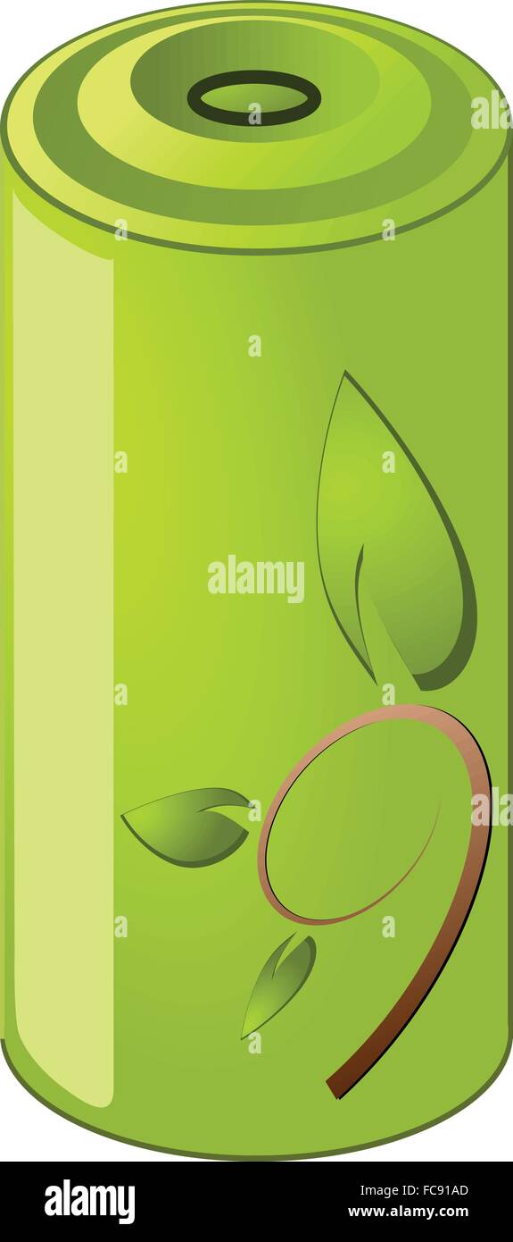 Eco concept green energy vector illustration Stock Vector Image & Art ...