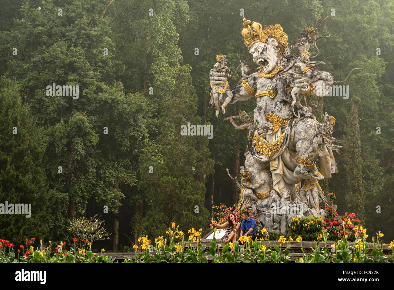 giant demon at Eka Karya Botanic Garden or  Bali Botanic Garden in Bedugul , Bali, Indonesia Stock Photo