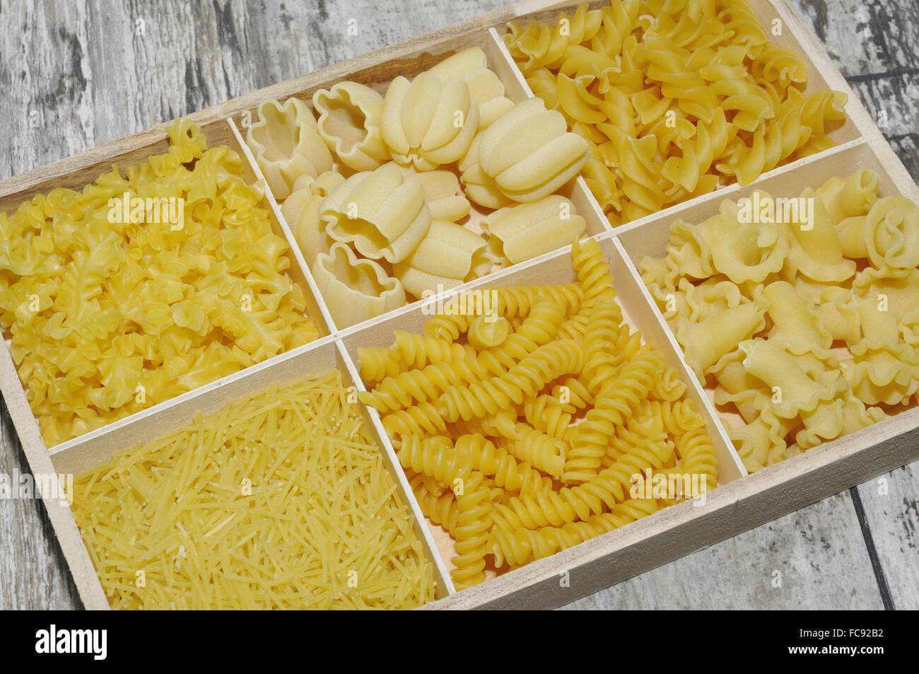 Various types of pasta Stock Photo Alamy