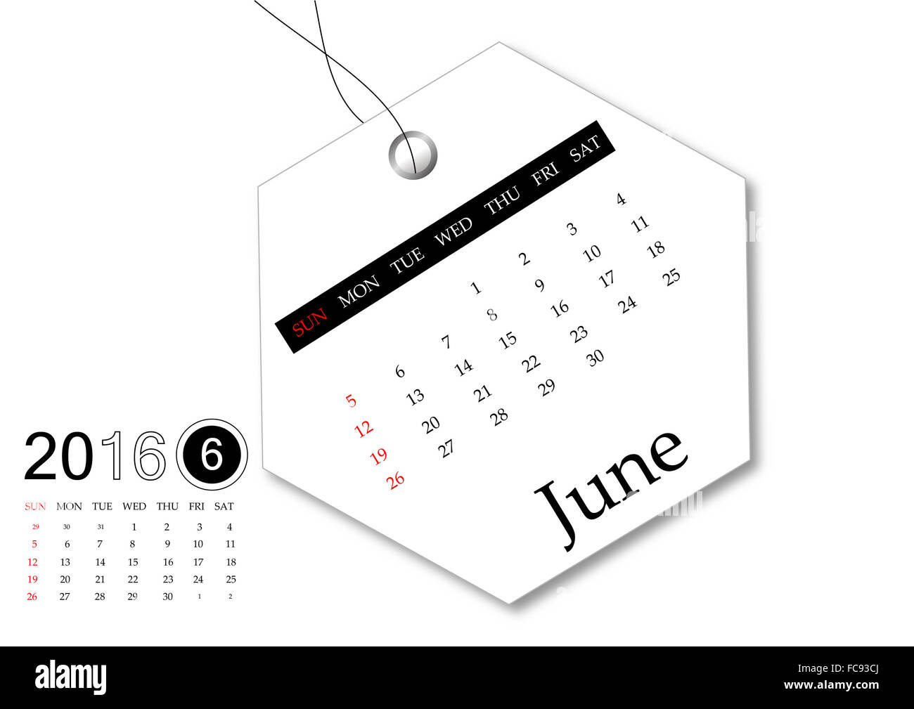 Calendar Date June Hi Res Stock Photography And Images Alamy