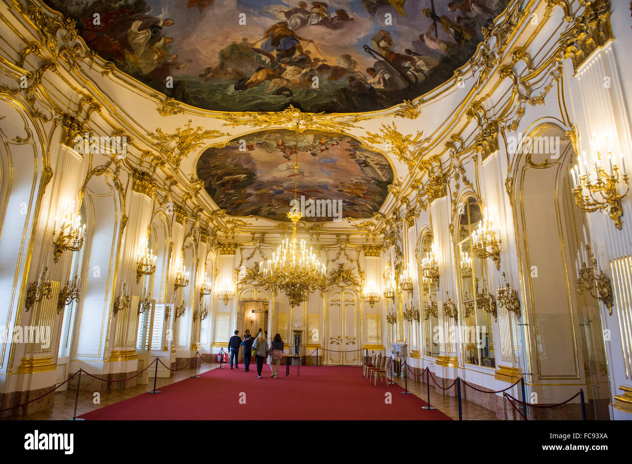 Baroque ball room, Schonbrunn Palace, UNESCO World Heritage Site, Vienna,  Austria, Europe Stock Photo - Alamy