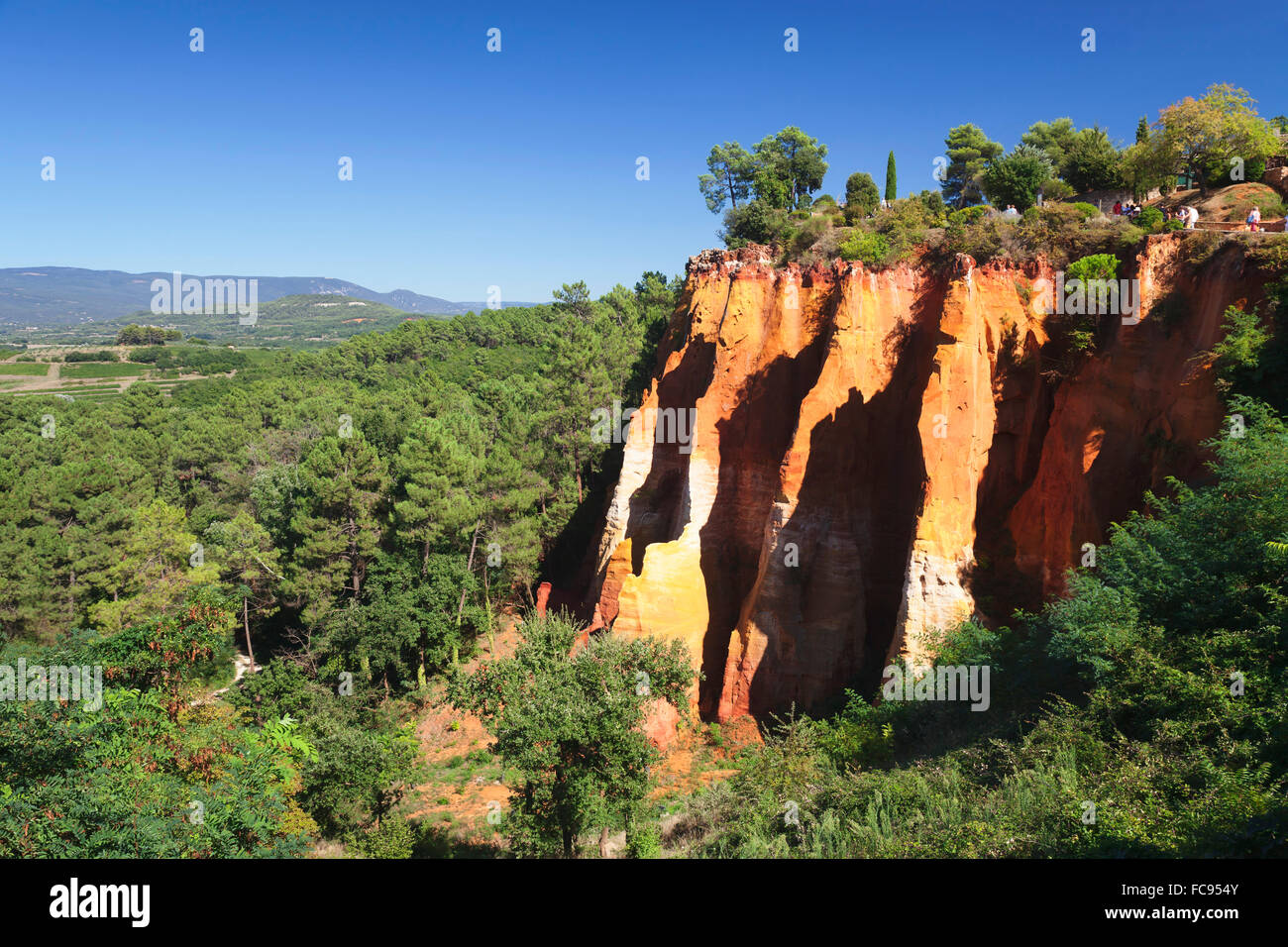 Les Sentiers des Ocres, Ochre Rocks, Roussillon, Provence, Provence ...