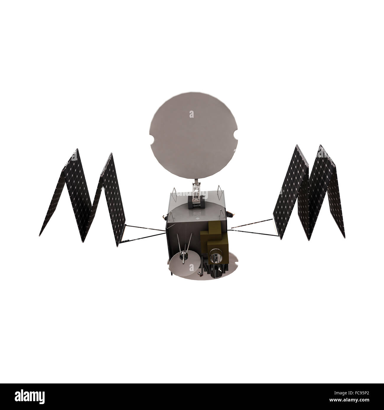 satellite isolated on white background Stock Photo - Alamy