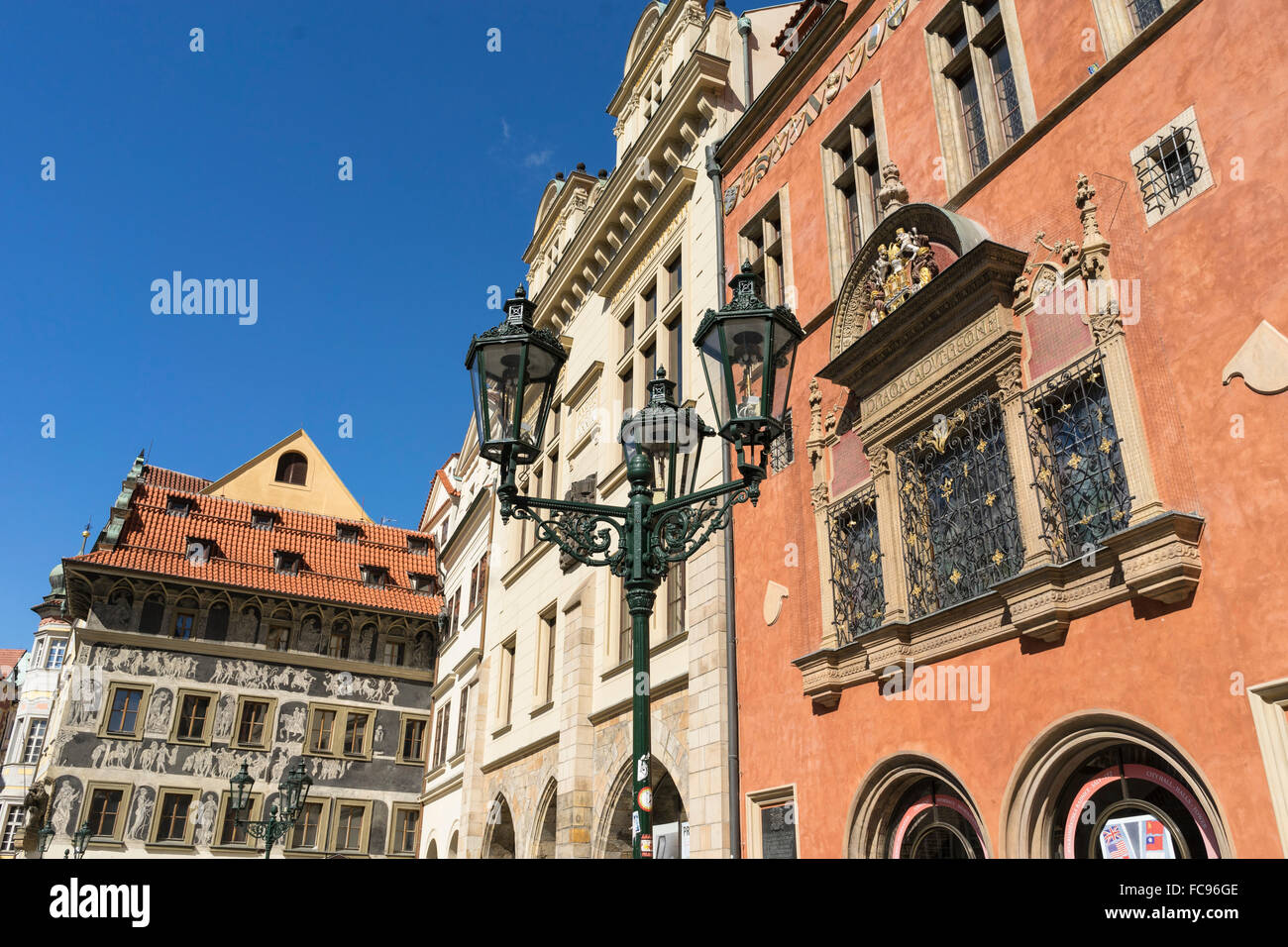 Old Town Square, UNESCO World Heritage Site, Prague, Czech Republic, Europe Stock Photo