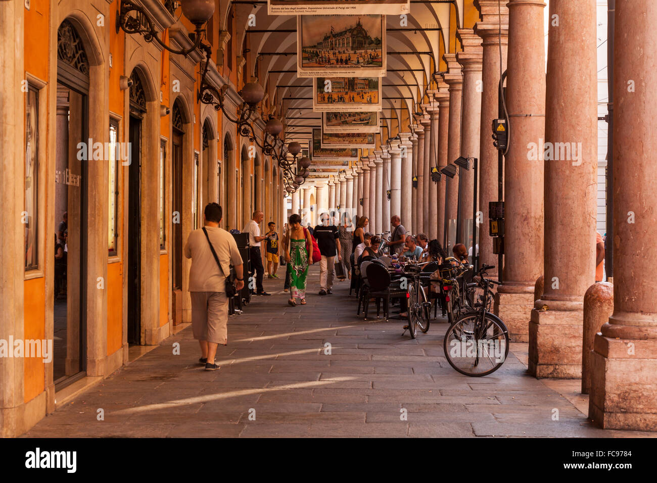 Via Emilia Centro in Modena, EmiliaRomagna, Italy, Europe Stock Photo