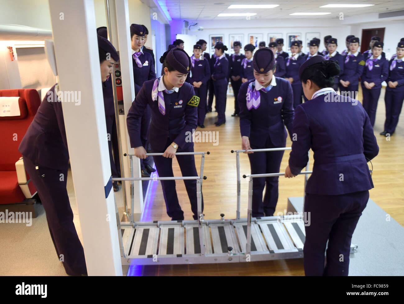 Hangzhou, China's Zhejiang Province. 21st Jan, 2016. Bullet train ...