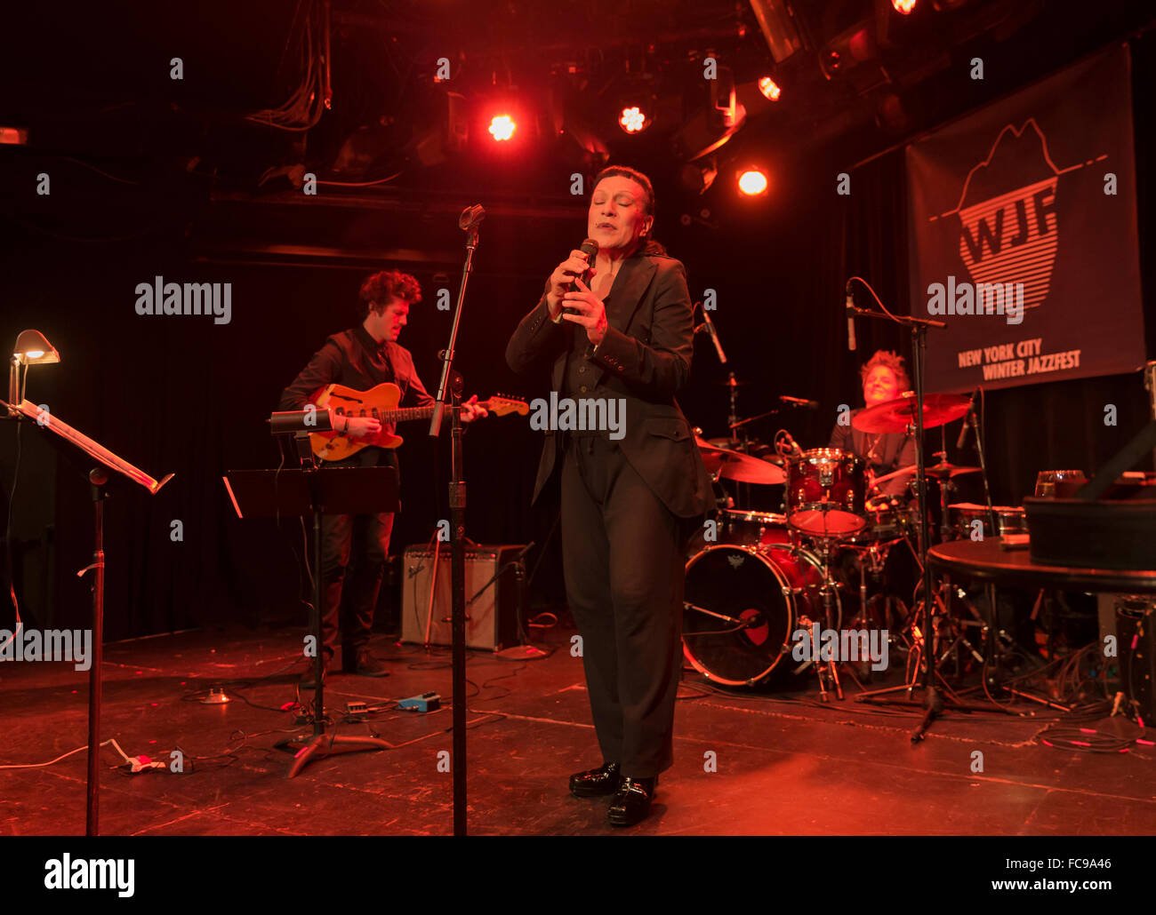 NEW YORK, NY - JANUARY 15, 2016: Joey Arias: Basic Black performs as ...