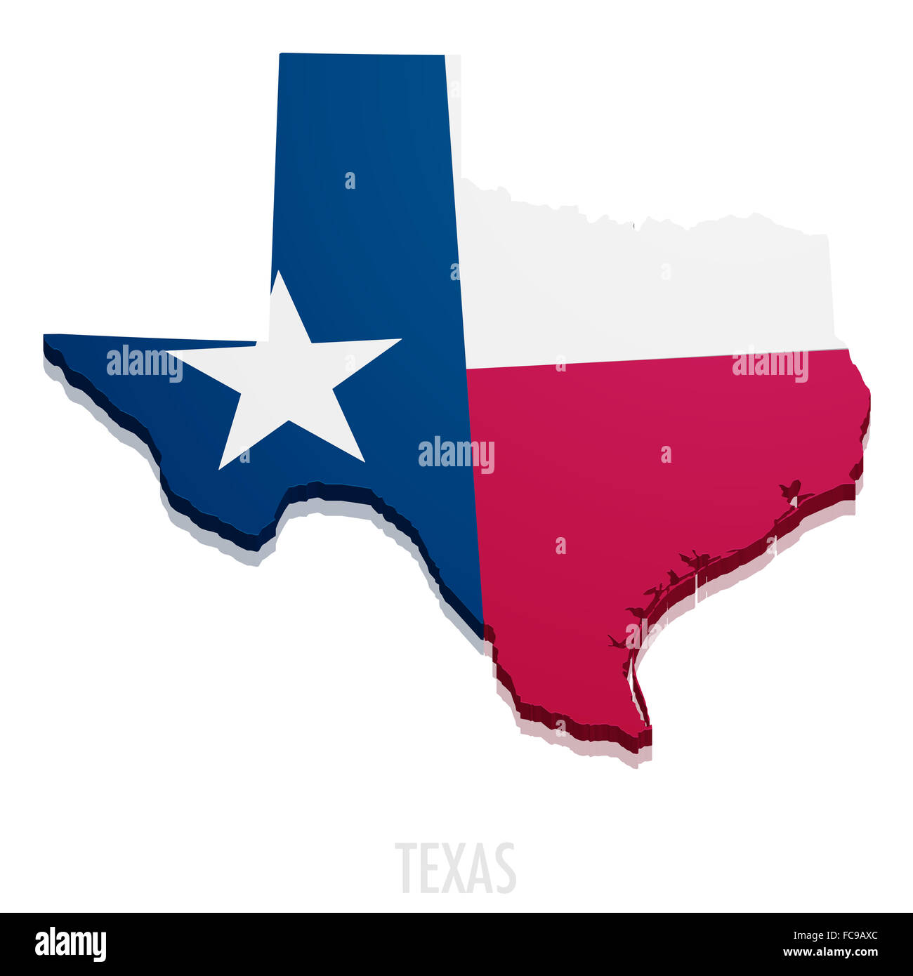 3d texas shape hi-res stock photography and images - Alamy