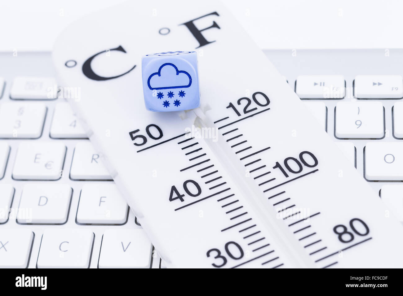 Weather forecast snow Stock Photo Alamy
