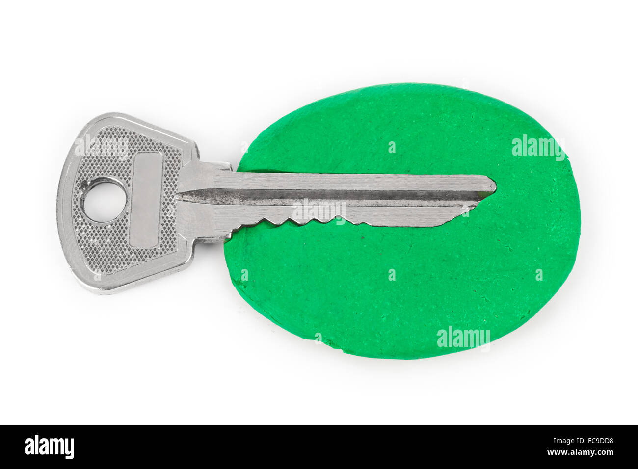 Key impression security concept Stock Photo Alamy