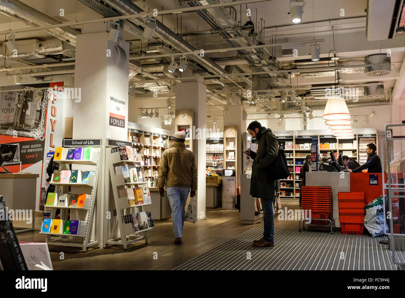 Interior Entrance Of Foyles Bookshop Charing Cross Road