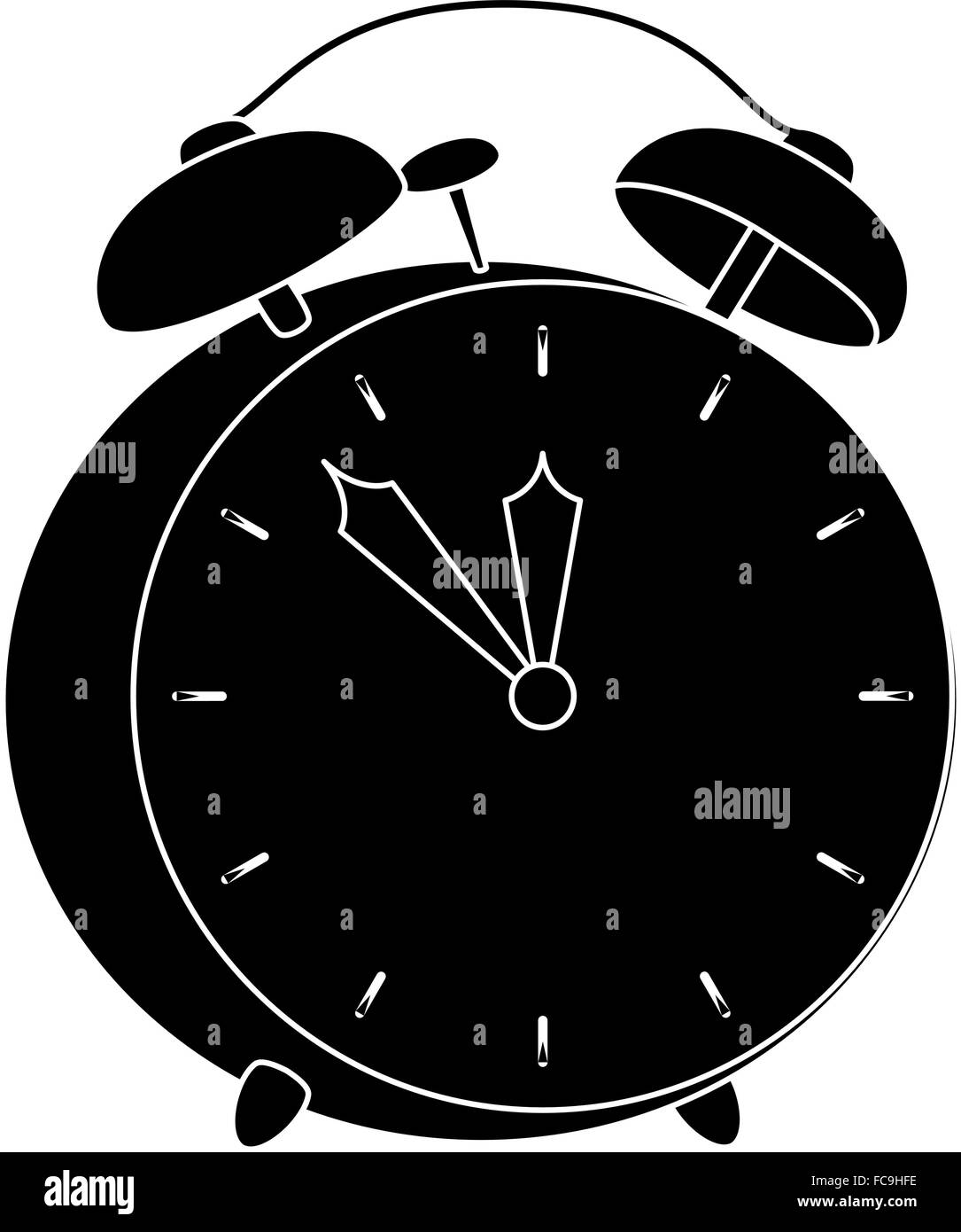 Vintage Alarm Clock Silhouette Stock Vector Image & Art Alamy