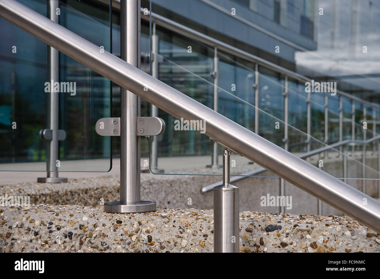 Architectural Handrail Stock Photo