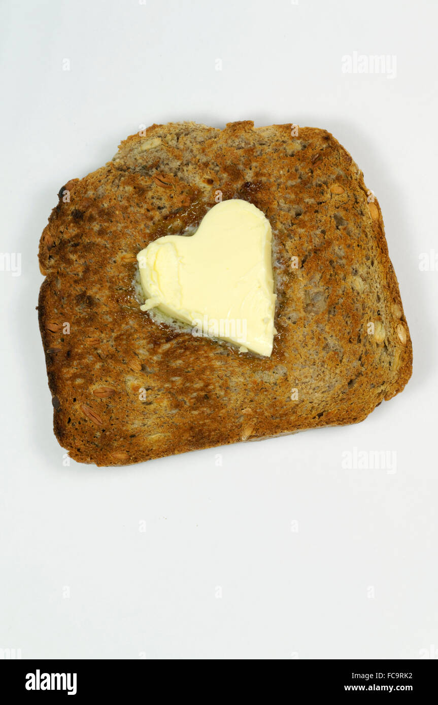 Hot toast and butter Stock Photo Alamy