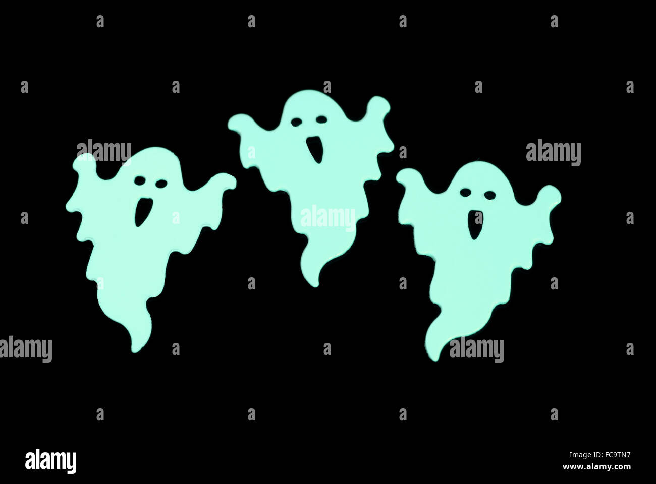 glowing ghosts Stock Photo