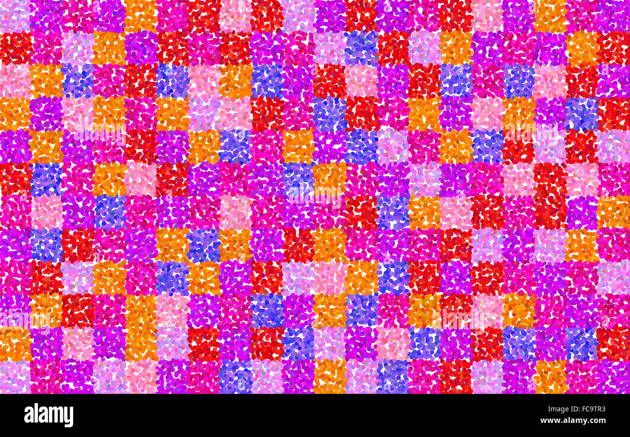 floral grid squares Stock Photo