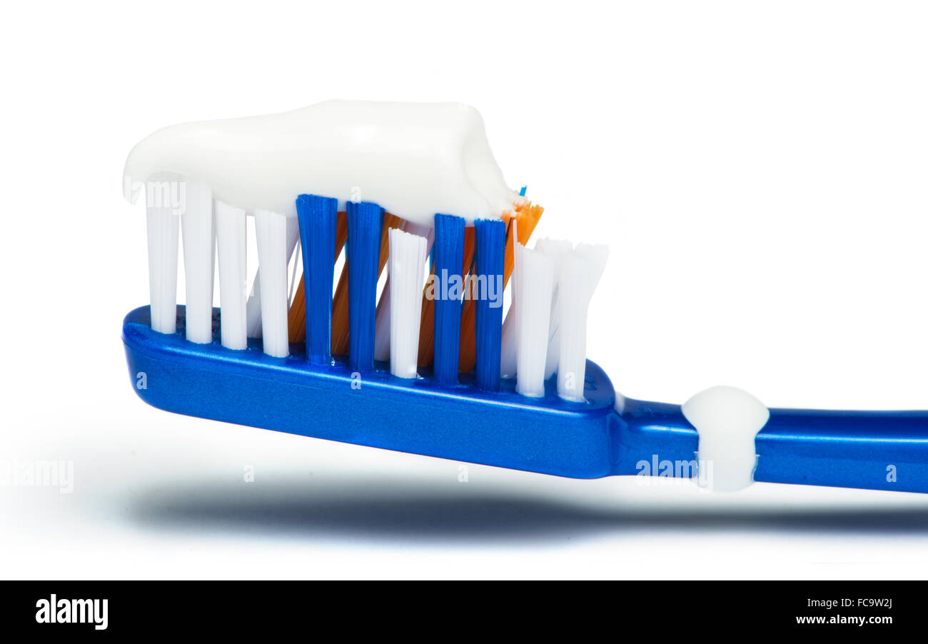 Toothbrush and toothpaste Stock Photo Alamy