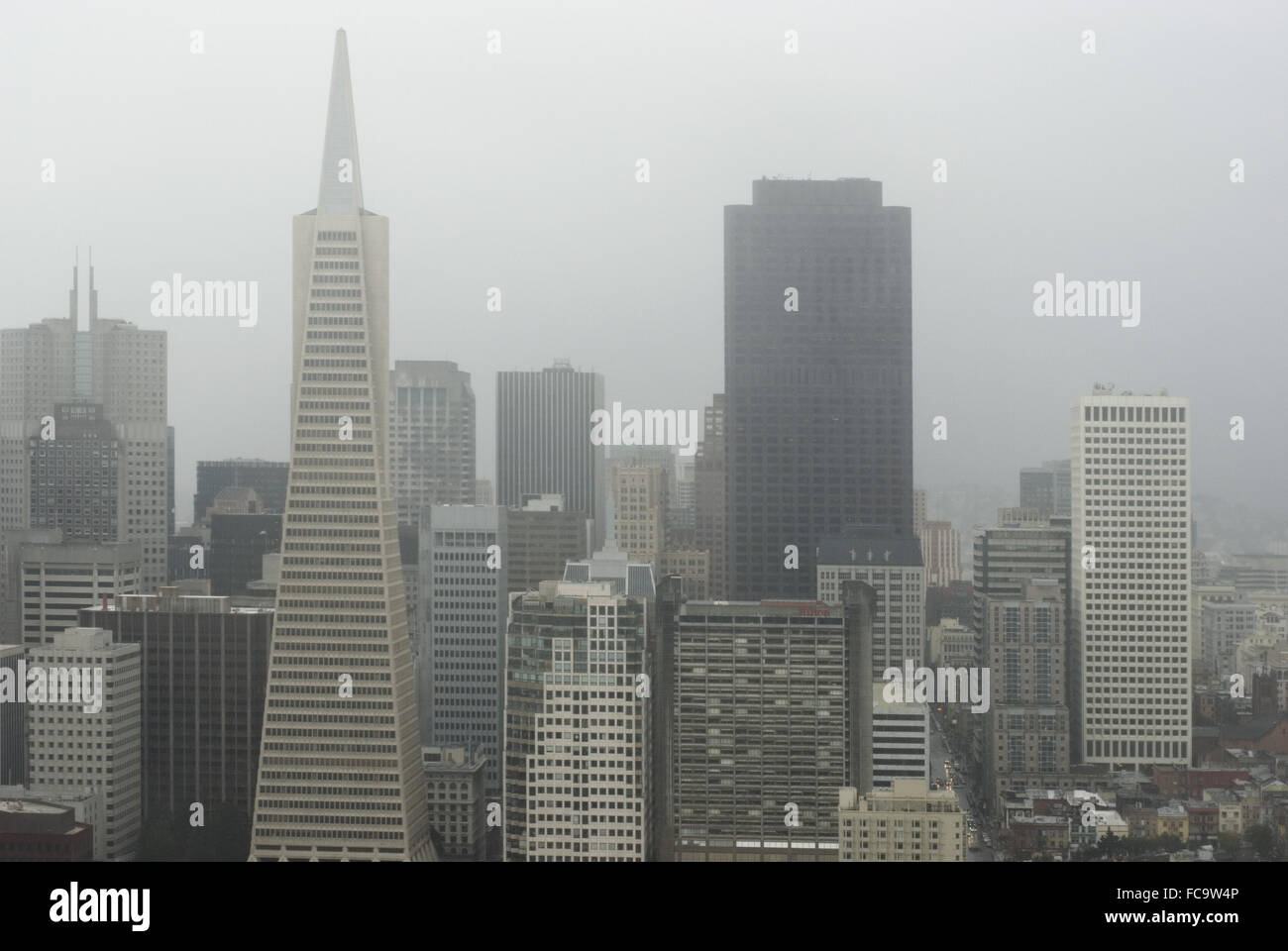 San Francisco Fog Stock Photo