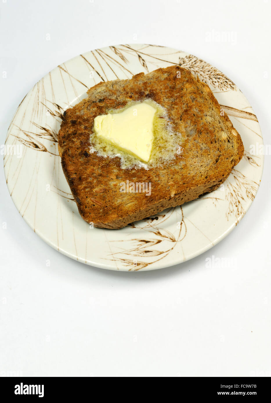 Hot toast and butter Stock Photo Alamy