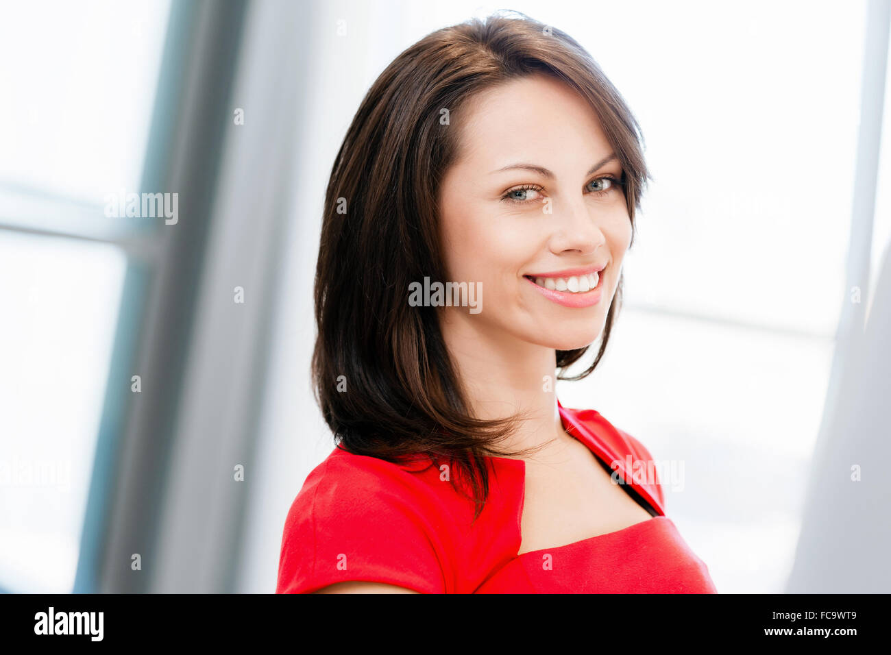 Modern business woman in the office Stock Photo - Alamy