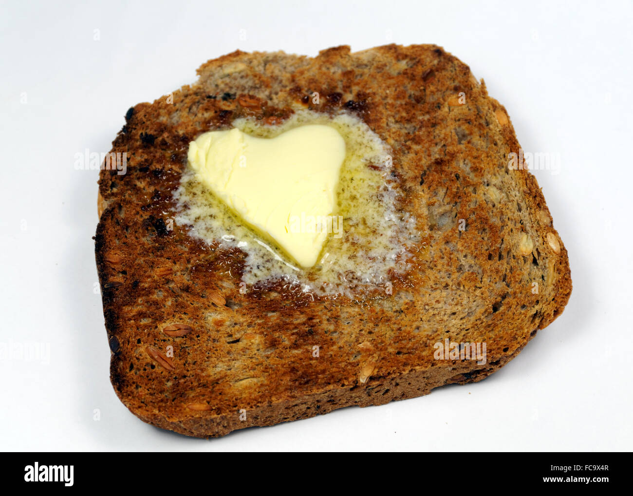 Hot toast and butter Stock Photo Alamy