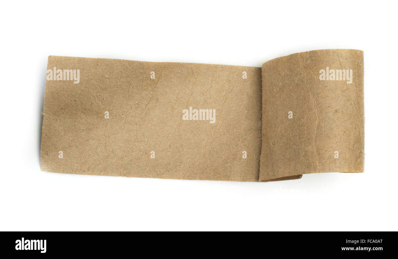 Brown paper label Stock Photo Alamy