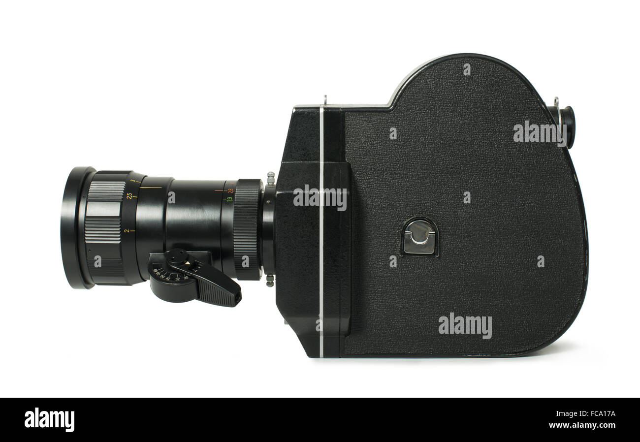 Old vintage cine-camera Stock Photo - Alamy
