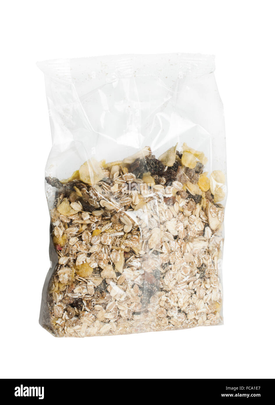 Mucli Muesli breakfast in transparent package Stock Photo - Alamy