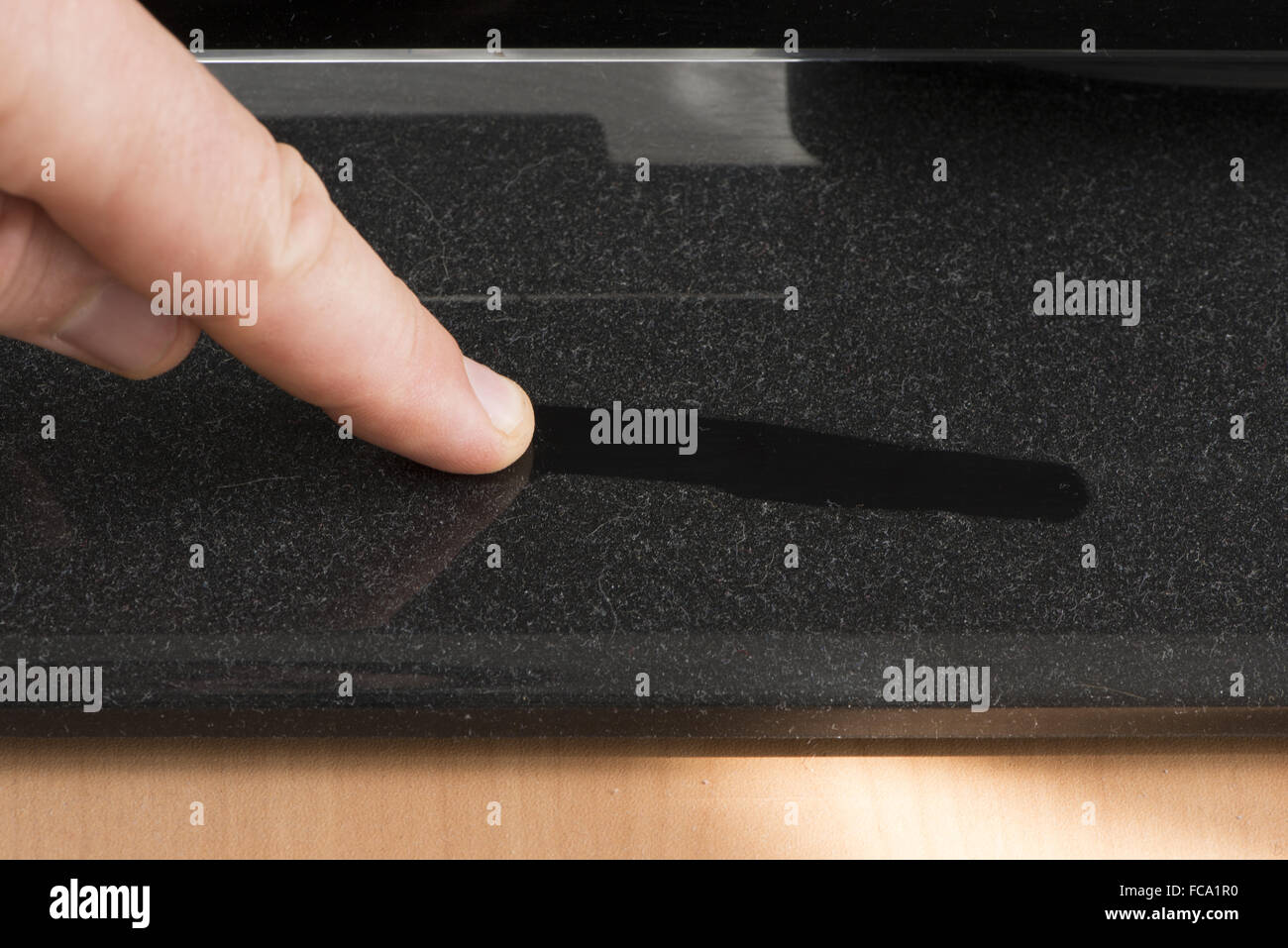 Dust on furniture Stock Photo Alamy