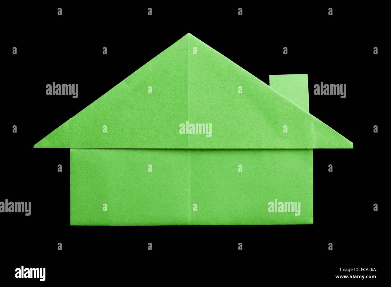 House paper made folded origami style Stock Photo Alamy