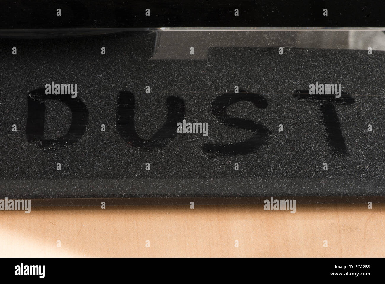 Dust on furniture Stock Photo Alamy