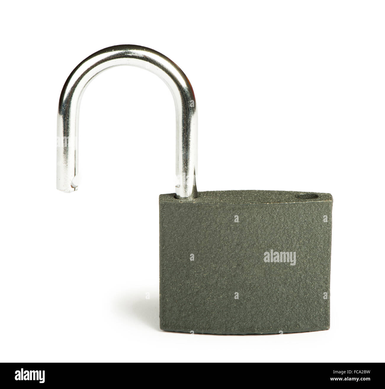 Grey padlock isolated studio shot Stock Photo Alamy