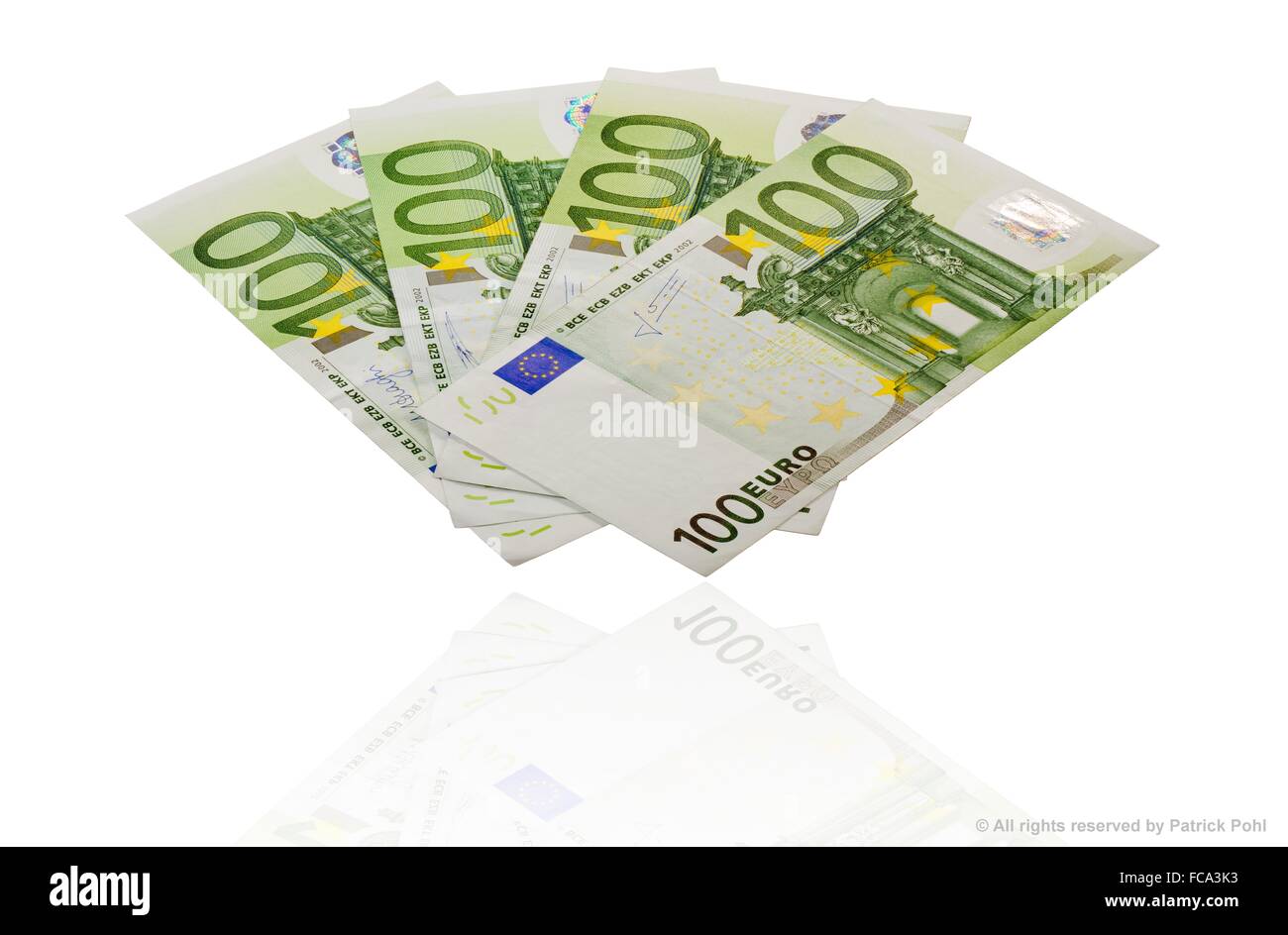 euro notes; bank notes; money; Stock Photo