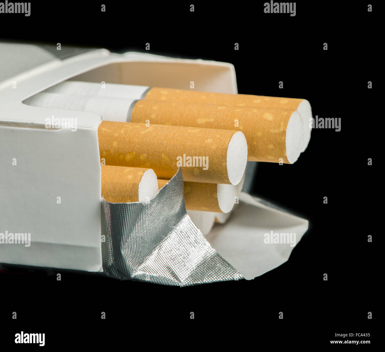 Box of cigarettes close up Stock Photo Alamy